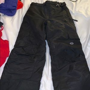 Black snow pants